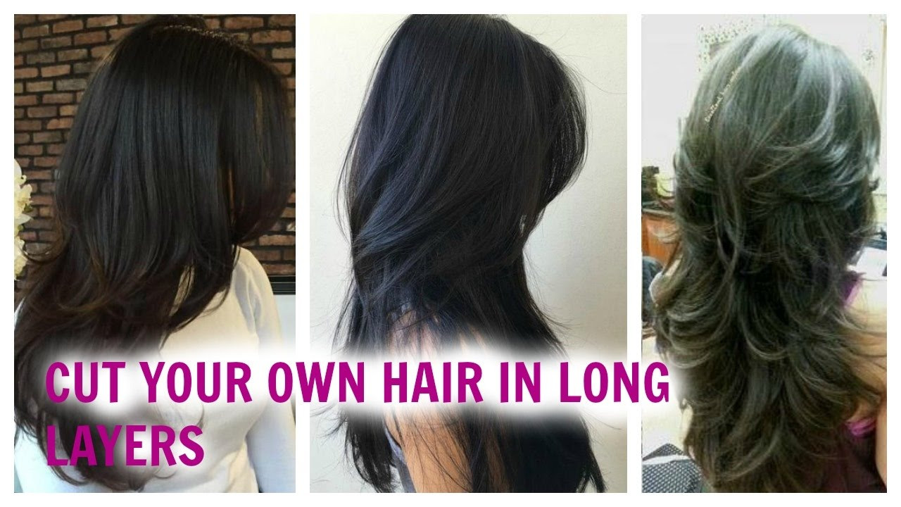 How To Cut Long Layers In Your Hair
 How to cut your hair Easily in LONG LAYERS at Home WITHOUT