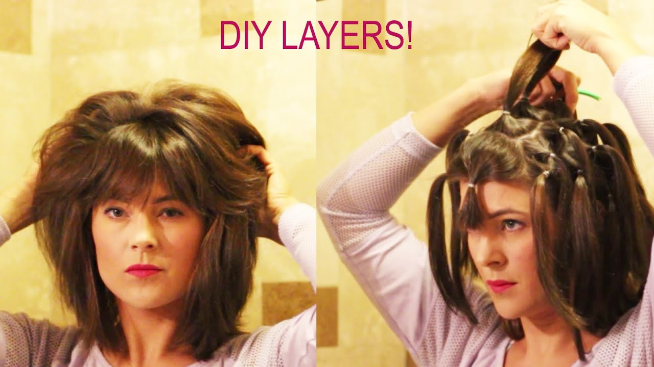 How To Cut Long Layers In Your Hair
 How to cut your own layers DIY 90 Degree Haircut Method