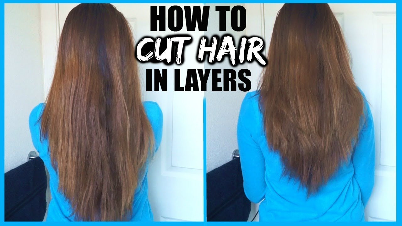 How To Cut Long Layers In Your Hair
 HOW TO CUT YOUR HAIR IN LAYERS AT HOME │DIY LAYERS IN LONG