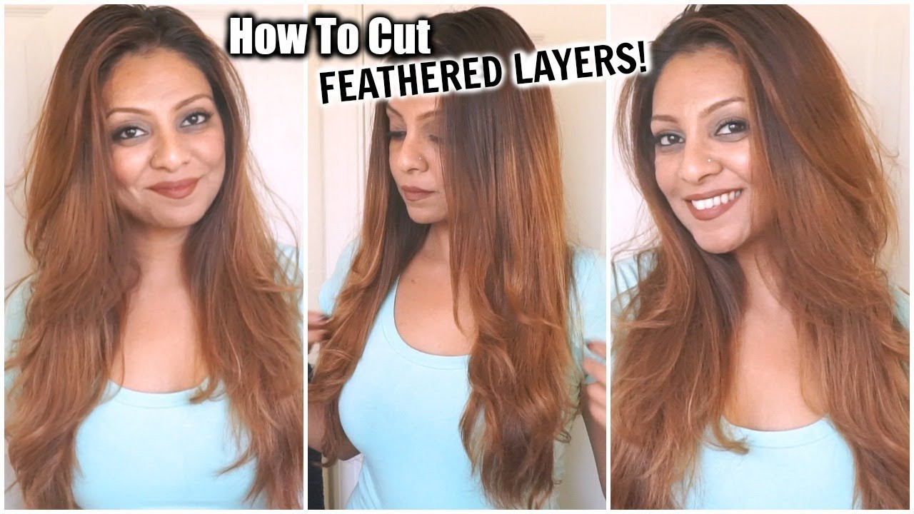 How To Cut Long Layers In Your Hair
 HOW TO CUT YOUR HAIR AT HOME IN FEATHERED LAYERS│DIY