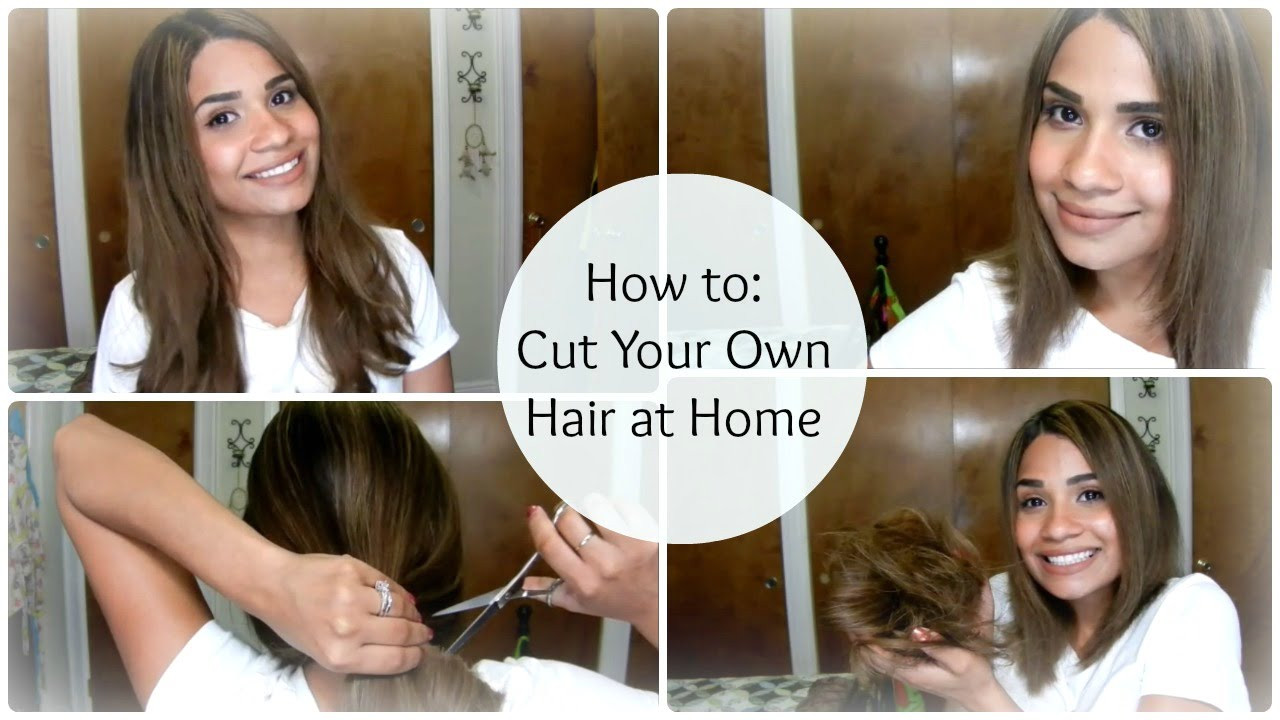How To Cut Your Own Hair Long
 How to Cut Your Own Hair at Home ♥ A Line Bob
