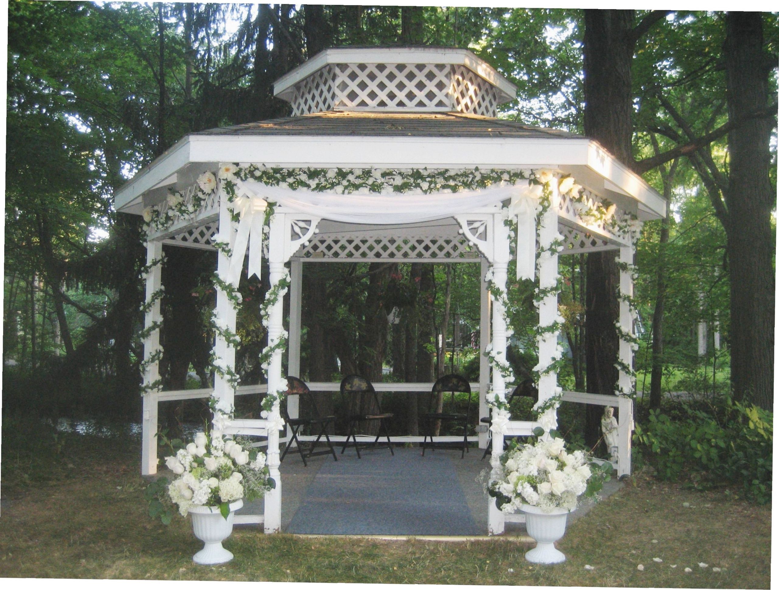 How To Decorate A Gazebo For A Wedding
 Whimsical Elegant Tea Party Wedding Gazebo Wedding