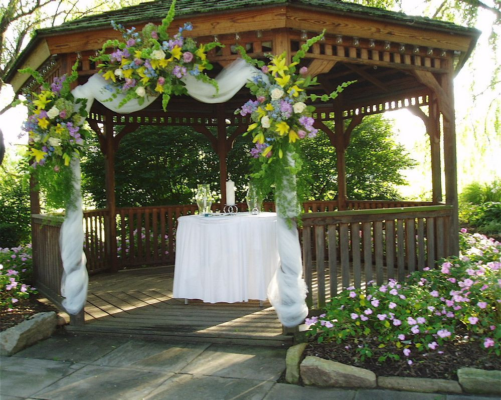 How To Decorate A Gazebo For A Wedding
 decorating a gazebo for the wedding