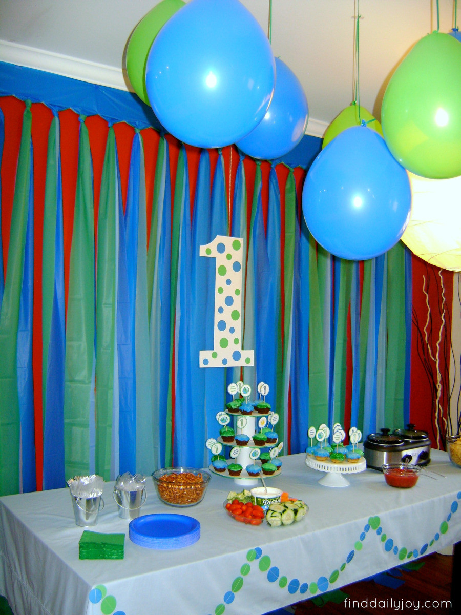 How To Decorate For A Birthday Party
 Henry’s “First Trip Around The Sun” Birthday Party