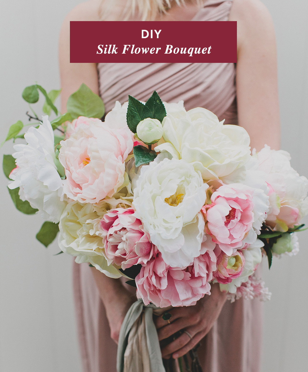 How To Diy Wedding Flowers
 DIY Silk Flower Bouquet with Afloral Green Wedding Shoes