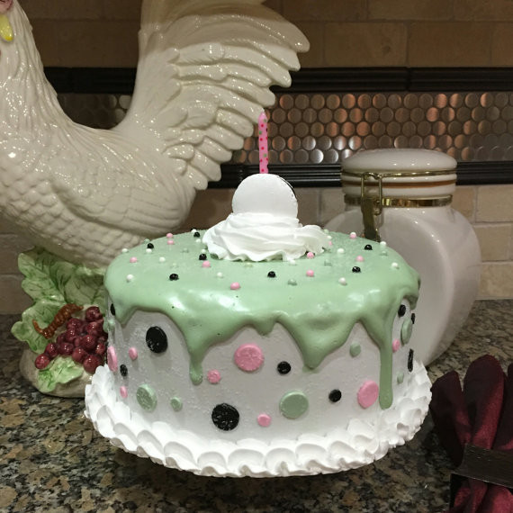 How To Make Birthday Cakes
 Items similar to Artificial Cake Fake Cake Display