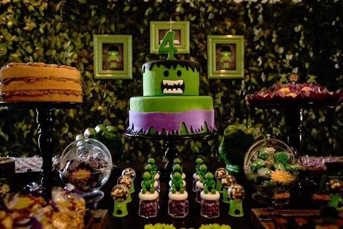 Hulk Birthday Decorations
 Kara s Party Ideas Incredible Hulk Themed Birthday Party