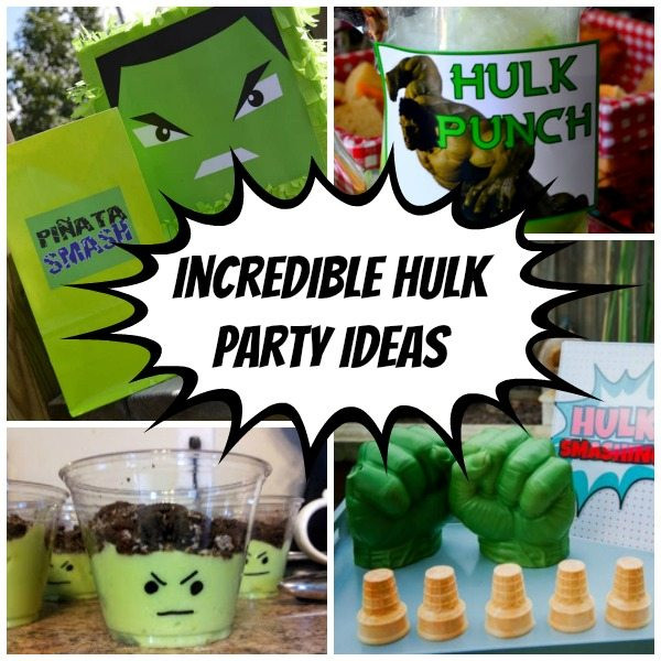 Hulk Birthday Decorations
 Age of Ultron Avengers Party Ideas My Crazy Good Life