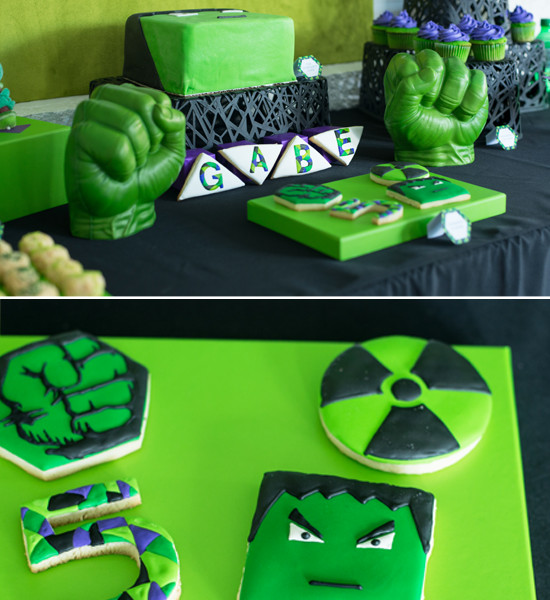 Hulk Birthday Decorations
 Modern Geometric Hulk Birthday Party BRENDA BIRD