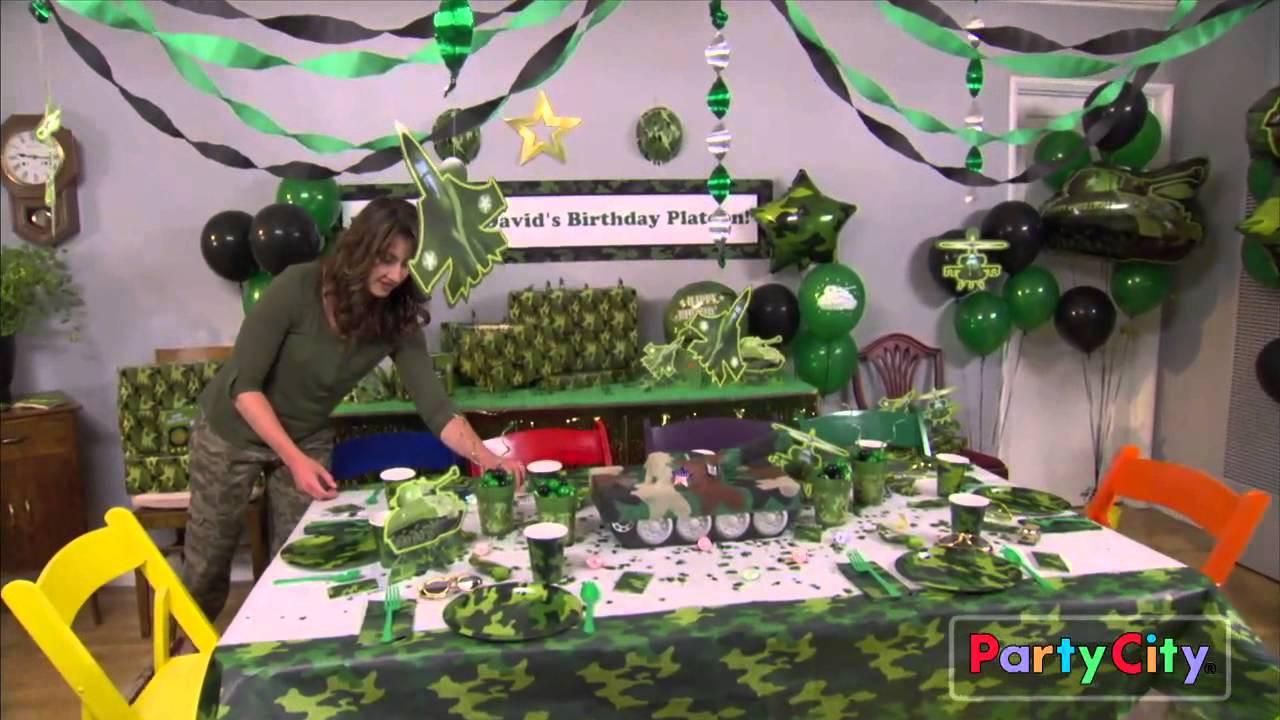 Hunting Birthday Party Supplies
 Camo Party Ideas