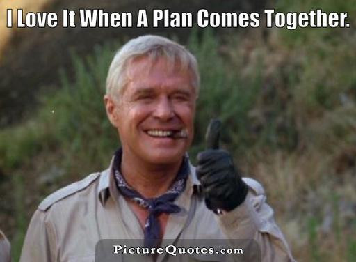 I Love It When A Plan Comes Together Quote
 I love it when a plan es to her