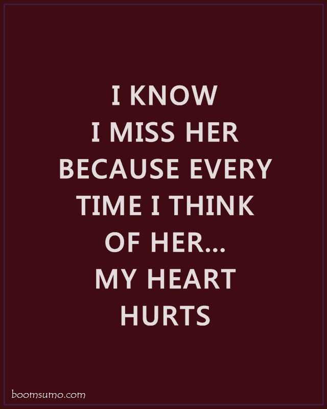 I Love You Sad Quotes
 Sad Love Quotes for Her I Know I Miss Her BoomSumo Quotes