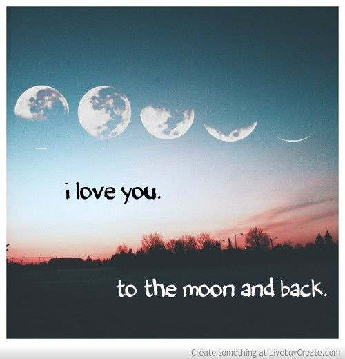 I Love You To The Moon And Back Quote
 Moon Tumblr Quotes