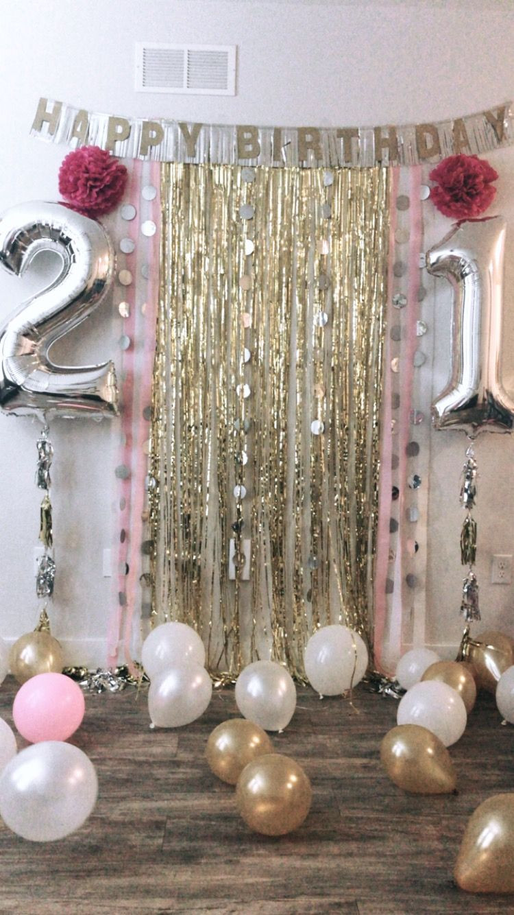 Ideas For A 21St Birthday Party
 21st birthday backdrop for party
