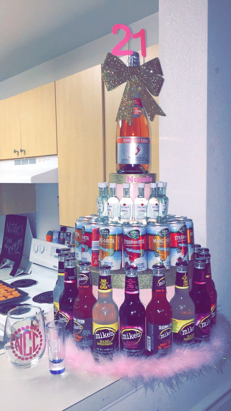 Ideas For A 21St Birthday Party
 21st birthday ideas for your bestfriend mini bottle cake