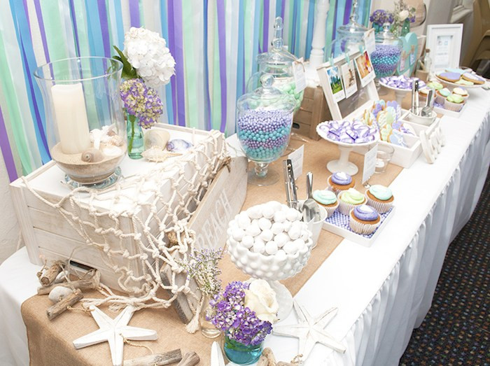 Ideas For A Beach Themed Party
 Kara s Party Ideas Beach Themed Engagement Party Planning