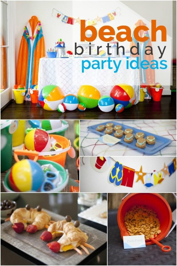 Ideas For A Beach Themed Party
 A Boy’s Beach Birthday Party Spaceships and Laser Beams