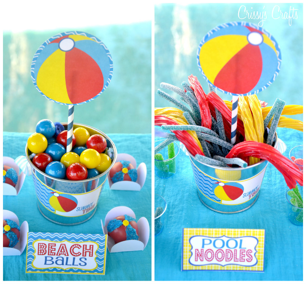 Ideas For A Beach Themed Party
 Crissy s Crafts School s Out SPLISH SPLASH Pool Party