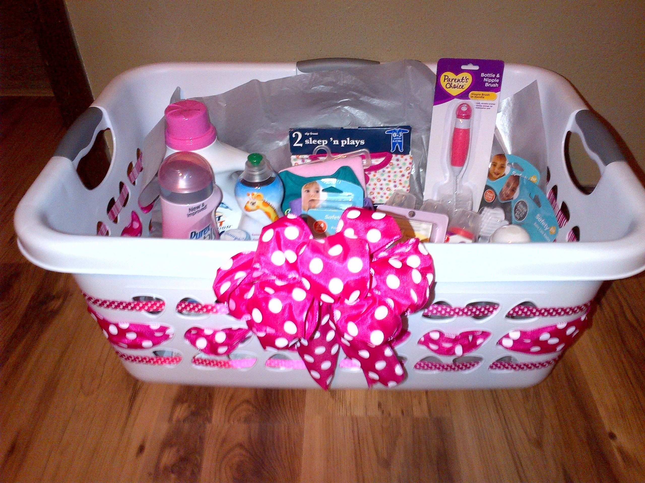 Ideas For Baby Shower Gift Baskets
 Laundry basket baby ts basket ts