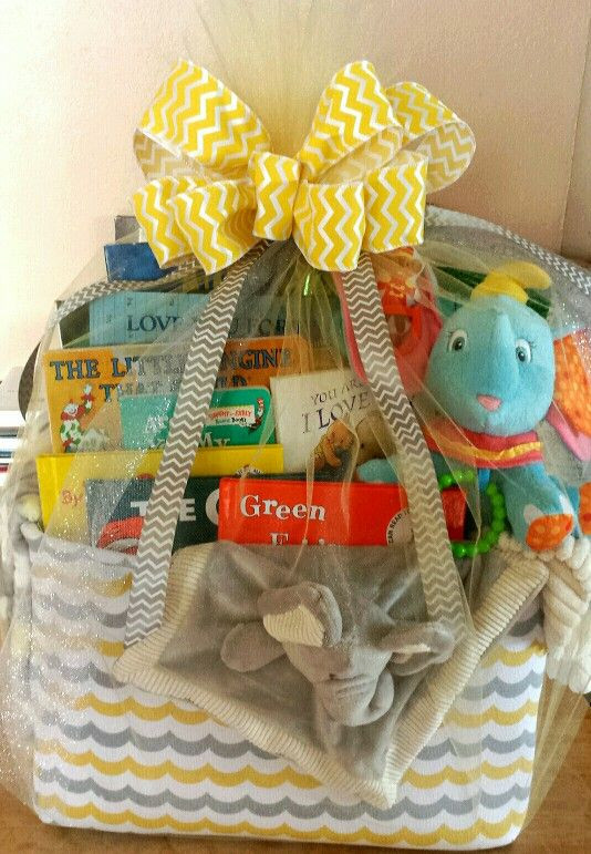 Ideas For Baby Shower Gift Baskets
 Baby s First Library Basket Gift