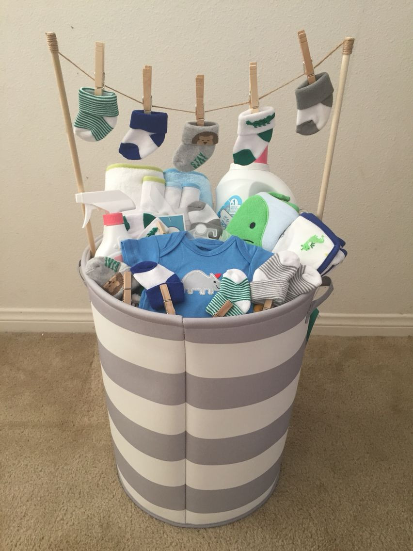 Ideas For Baby Shower Gift Baskets
 Baby Boy baby shower t Idea from my mother in law