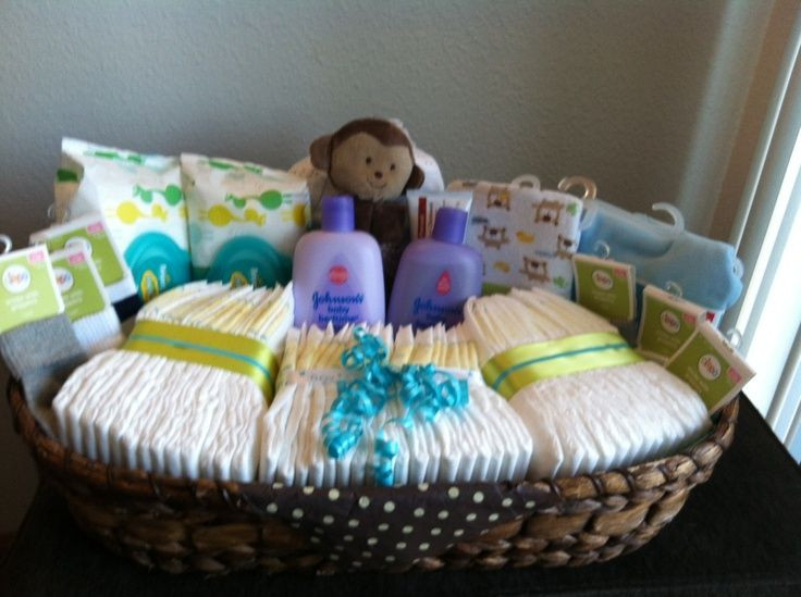 Ideas For Baby Shower Gift Baskets
 Baby Shower Basket Gift Idea