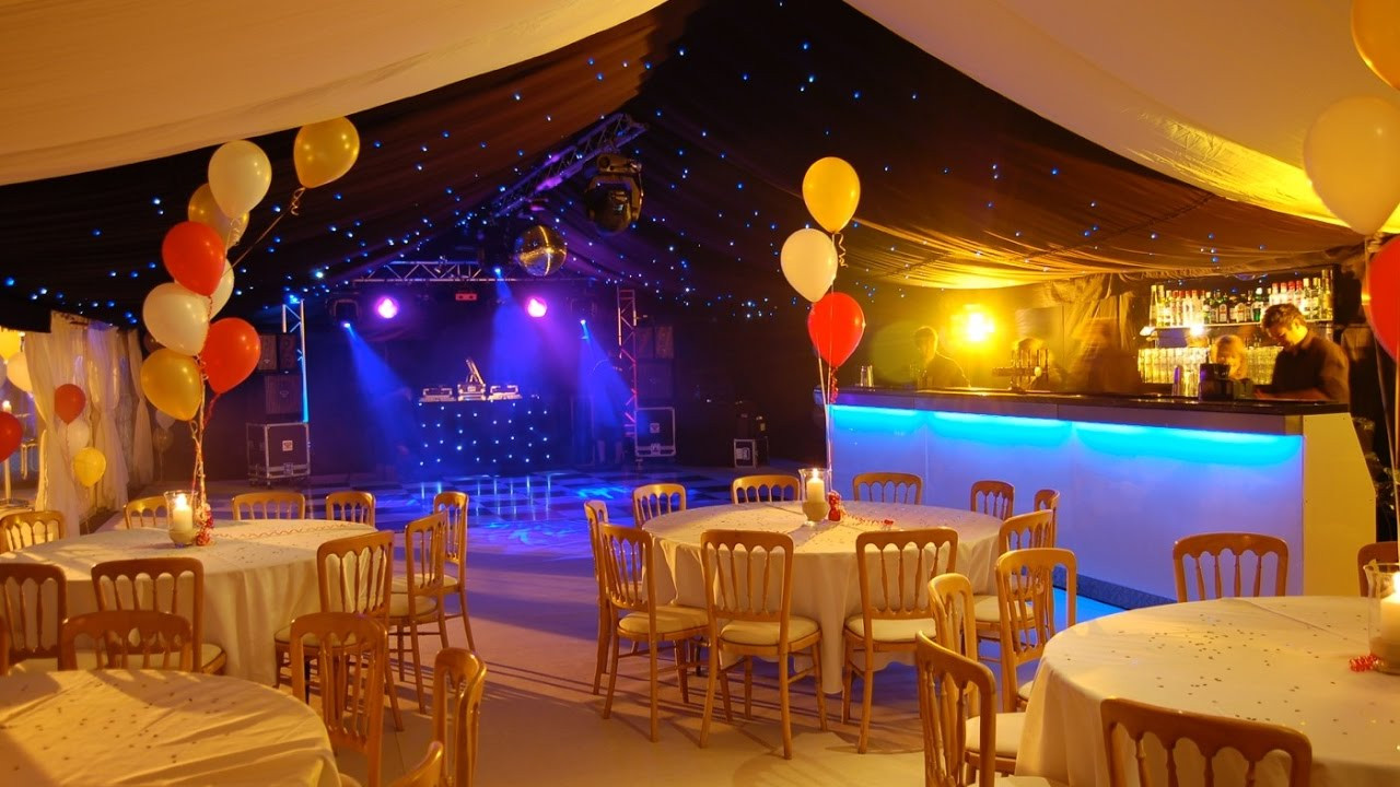 Ideas For Birthday Party
 40th Birthday Party In a Marquee on a Tennis Court Ideas