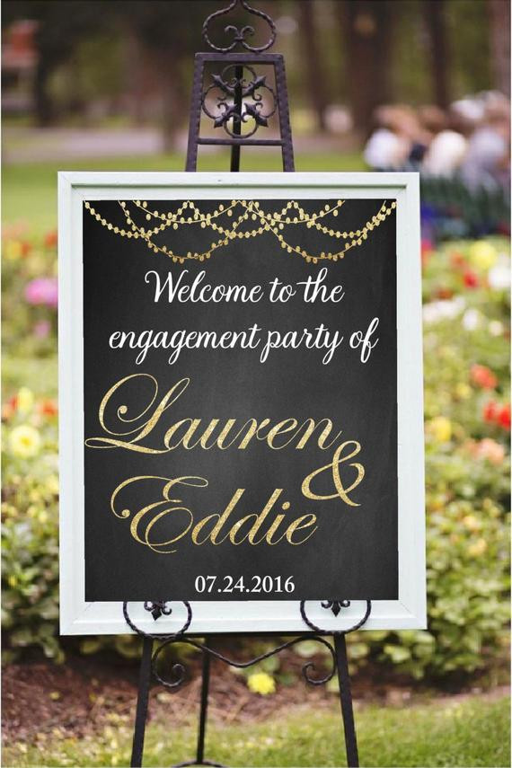 Ideas For Engagement Party
 Engagement Party Decor DIY Printable Wel e to the