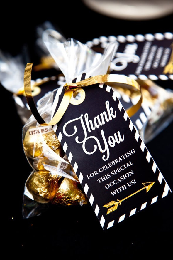 Ideas For Graduation Party Favors
 Black and Gold Graduation Party Pretty My Party