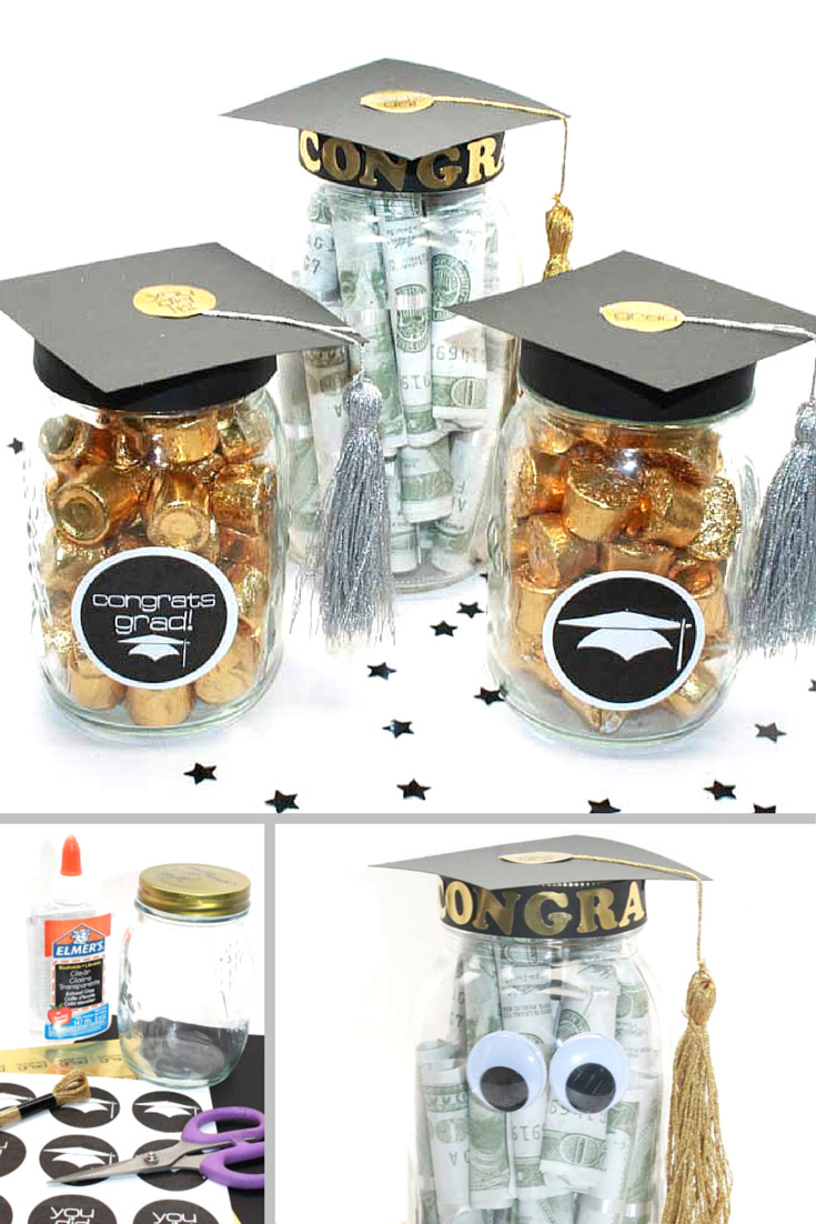 Ideas For Graduation Party Favors
 DIY Graduation Mason Jar Party Gifts Favors Free