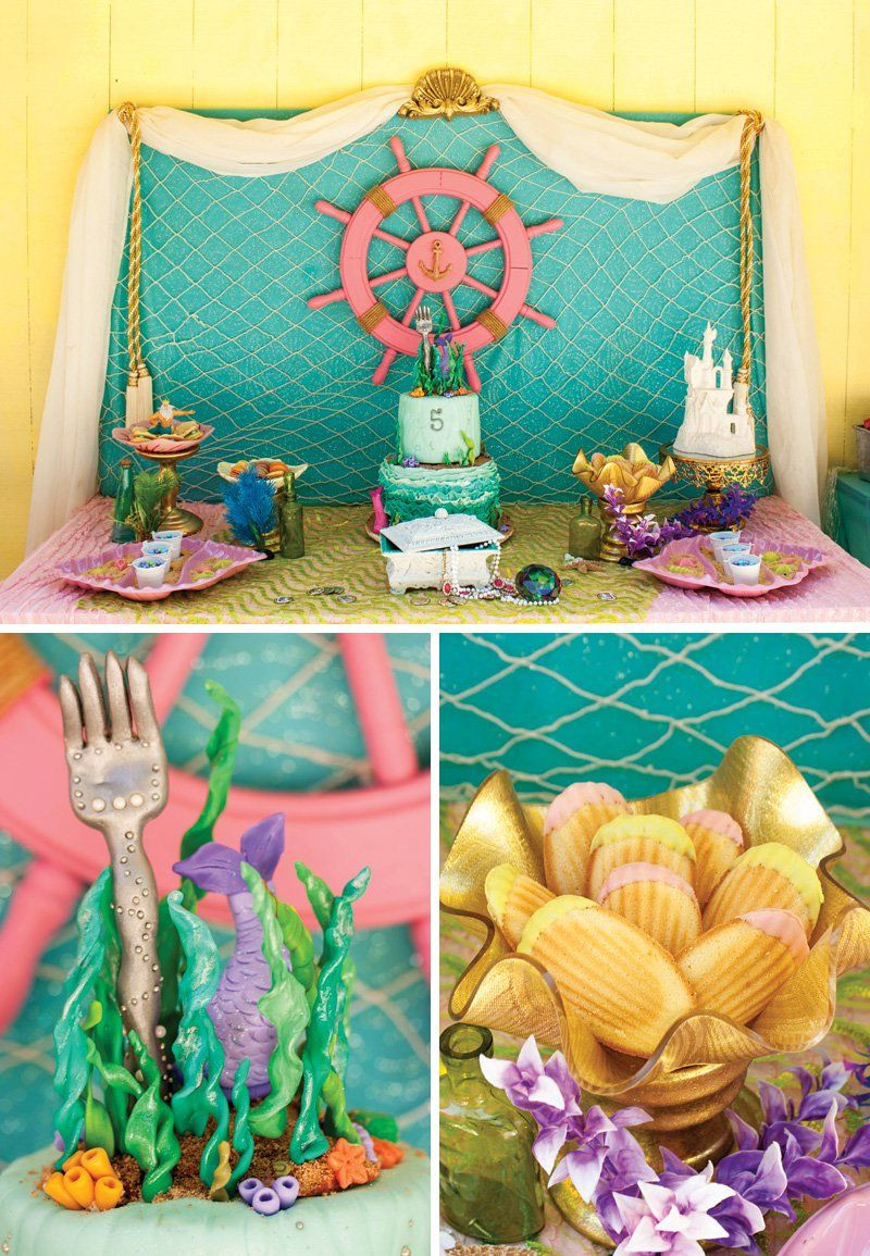 Ideas For Little Mermaid Birthday Party
 Crafty & Creative Little Mermaid Birthday Pool Party