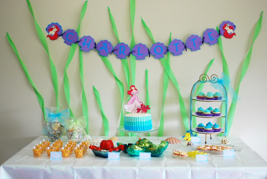 Ideas For Little Mermaid Party
 Appetizer for a Crafty Mind Little Mermaid Birthday Party