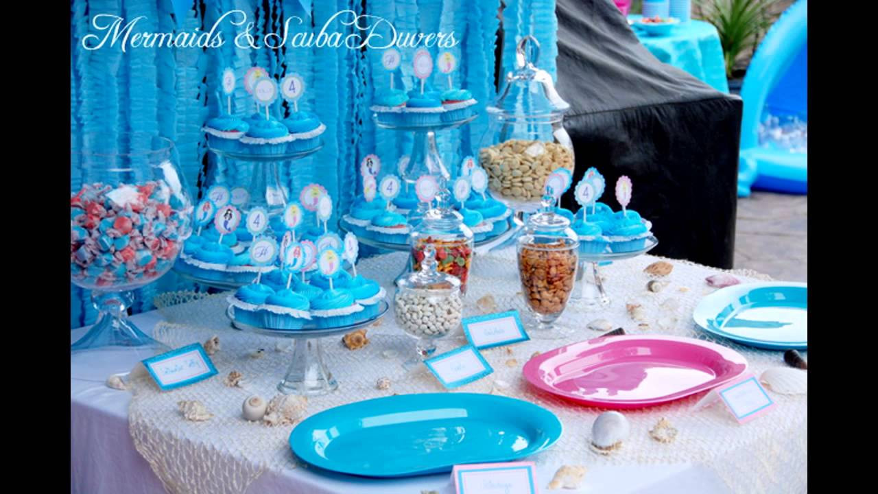 Ideas For Little Mermaid Party
 Little mermaid birthday party decorations