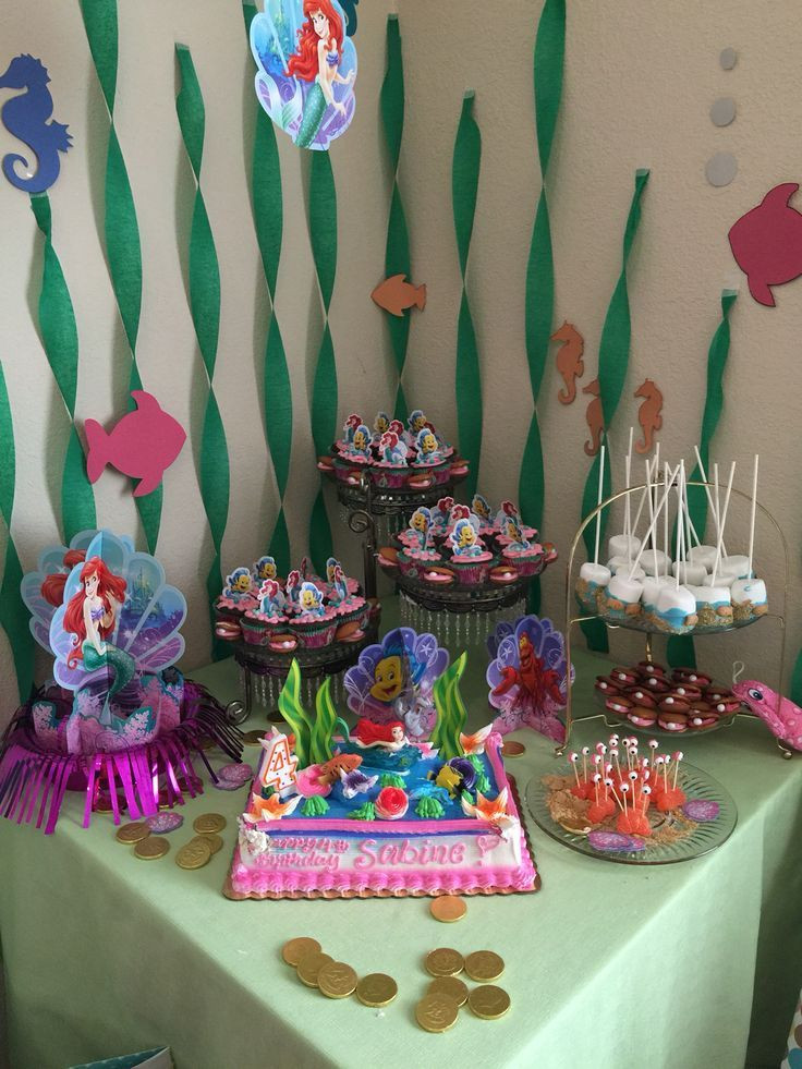 Ideas For Little Mermaid Party
 Little mermaid theme kids birthday party in 2019
