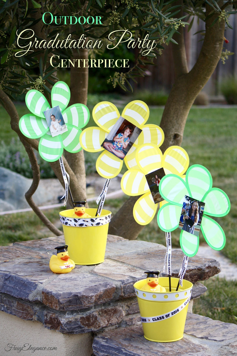 Ideas For Outside Graduation Party
 Outdoor Graduation Party Centerpiece FrugElegance