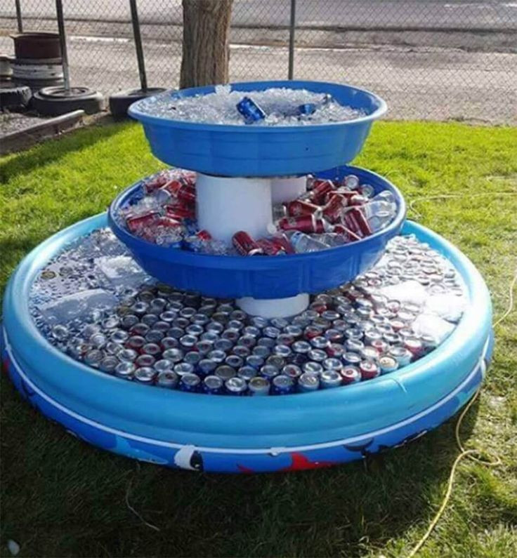 Ideas For Outside Graduation Party
 Genius way to serve drinks at an outdoor party or barbecue