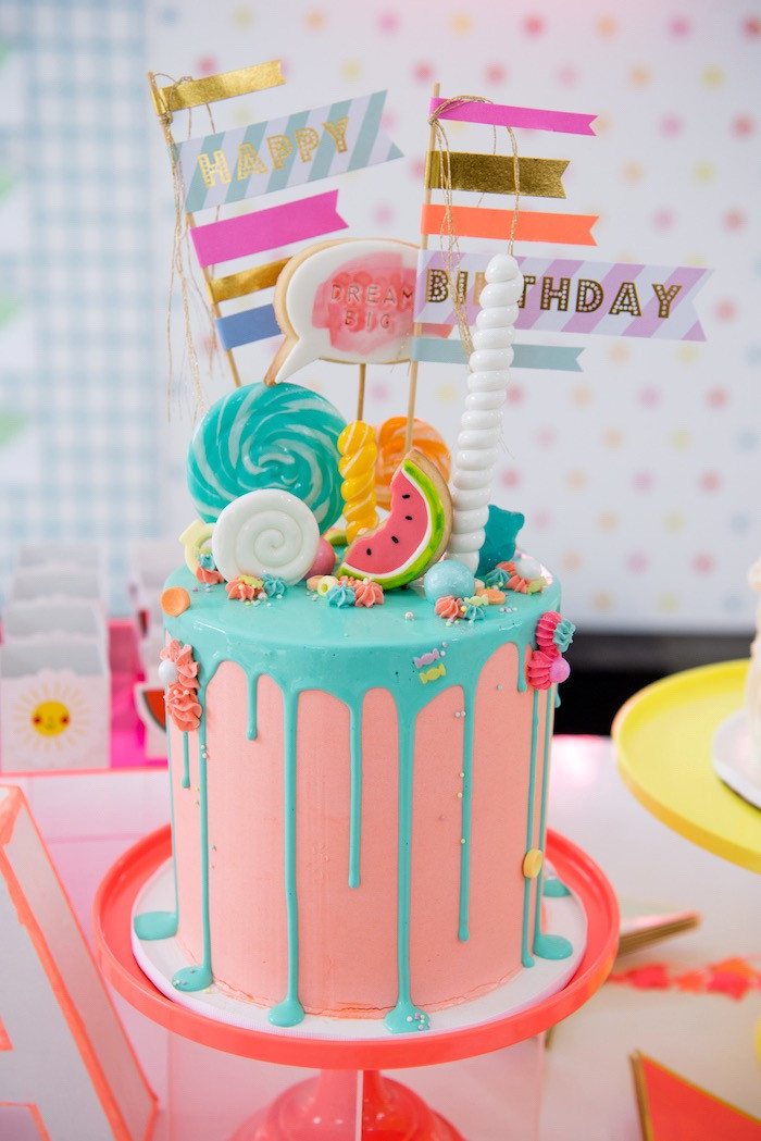 Ideas For Teen Birthday Party
 Kara s Party Ideas Pastel Neon Teen Birthday Party