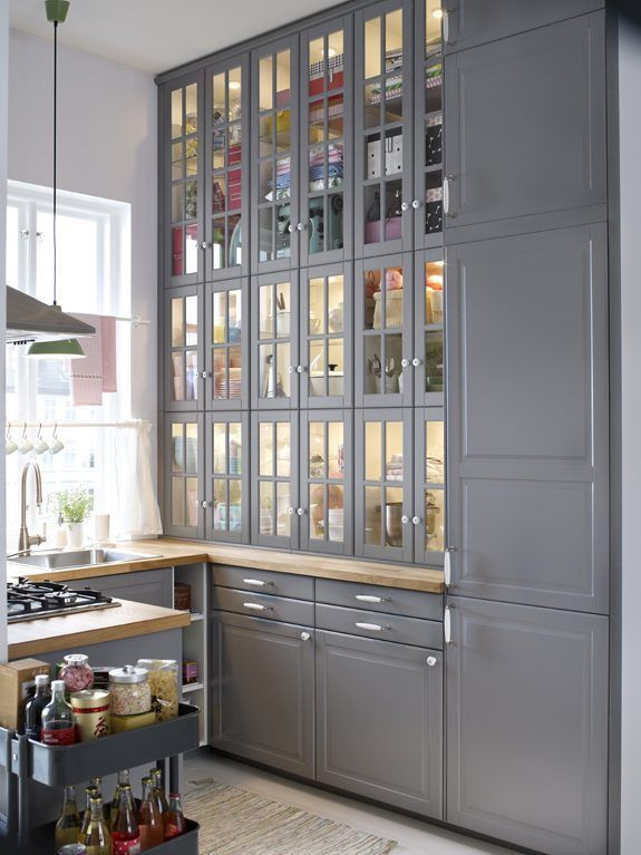 Ikea Tall Kitchen Cabinet
 IKEA kitchen ideas I like all the storage from floor to