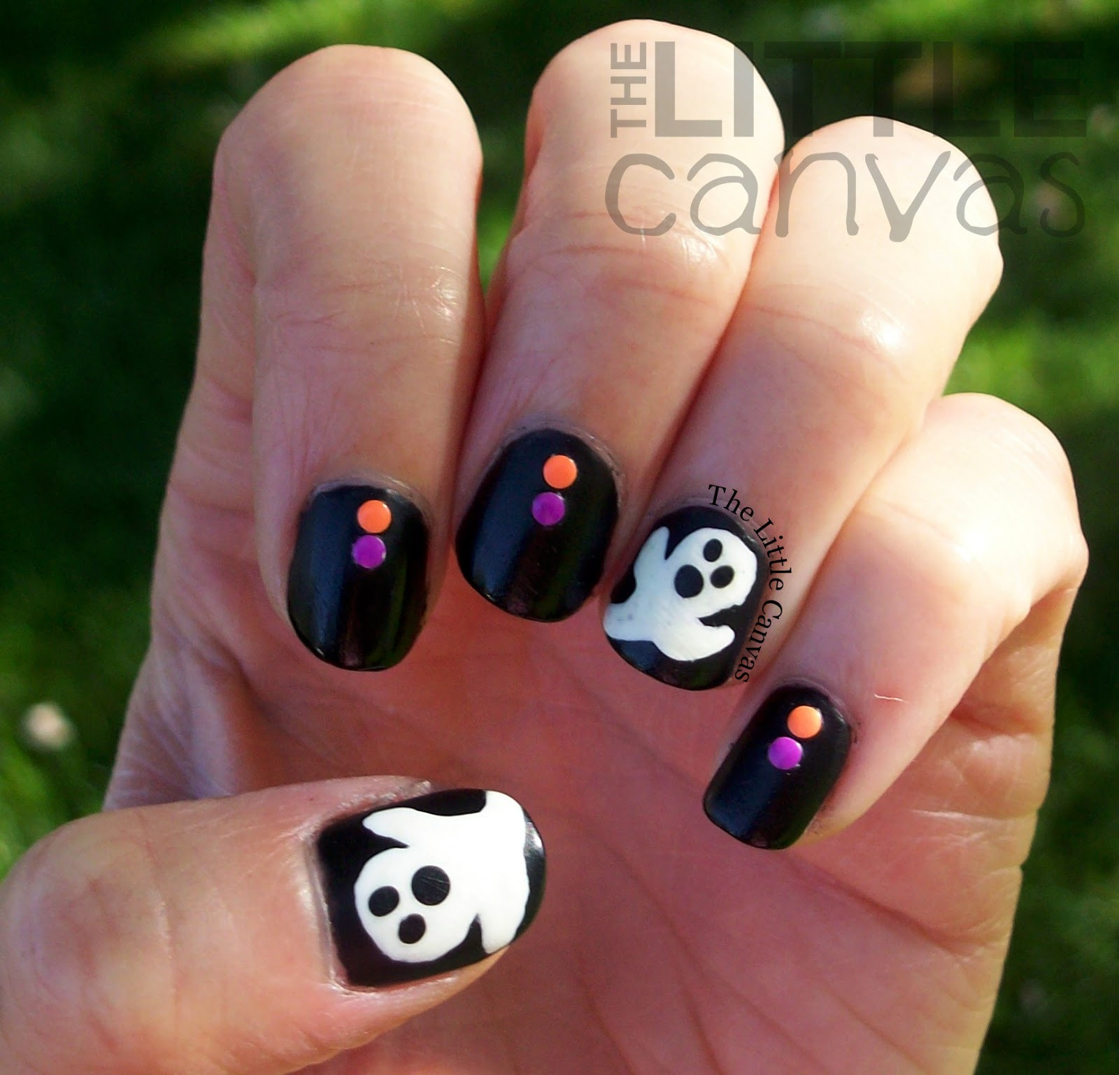 Images Nail Art
 Ghost Nail Art My First Stud Manicure The Little Canvas