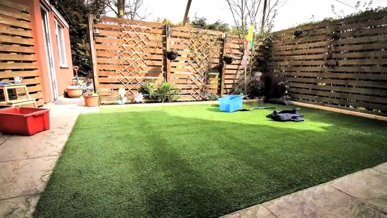 In The Backyard
 DIY How to lay an artificial grass lawn turf Timelapse