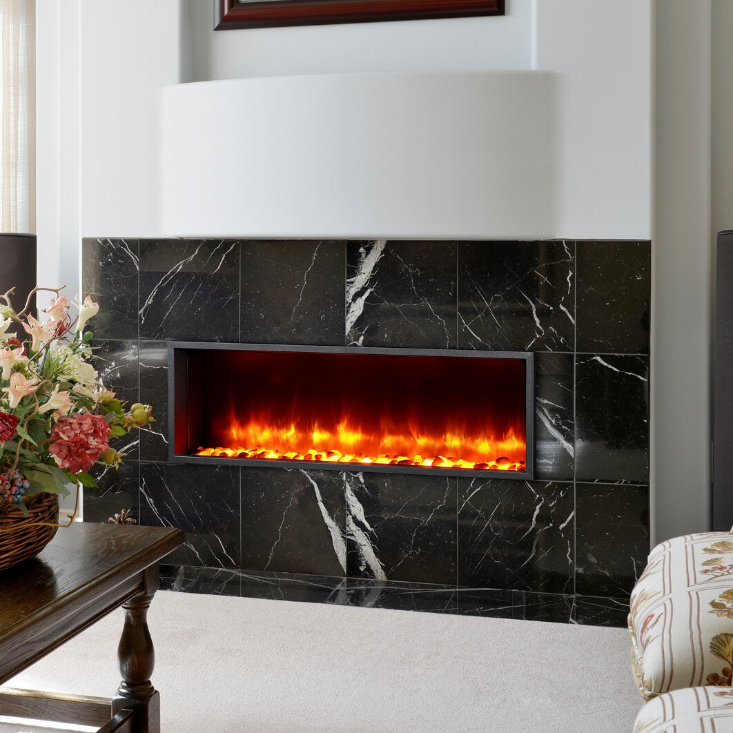 In Wall Electric Fireplace
 44" Built in LED Wall Mount Electric Fireplace Insert