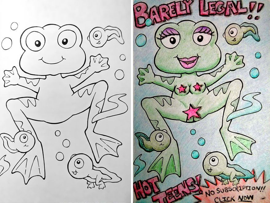 Inappropriate Coloring Pages For Adults
 See What Happens When Adults Do Coloring Books Part 2