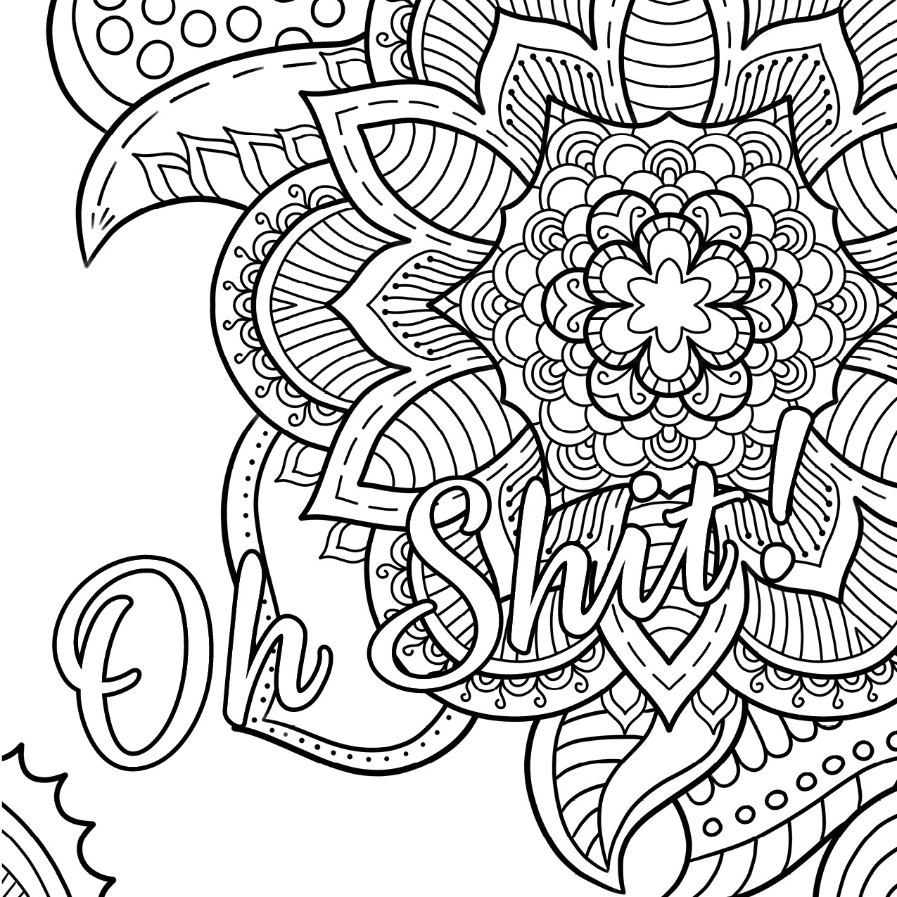 Inappropriate Coloring Pages For Adults
 Oh Shit Free Coloring Page Swear Word Coloring Book