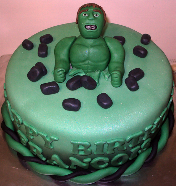 Incredible Hulk Birthday Cake
 Delana s Cakes Incredible Hulk cake