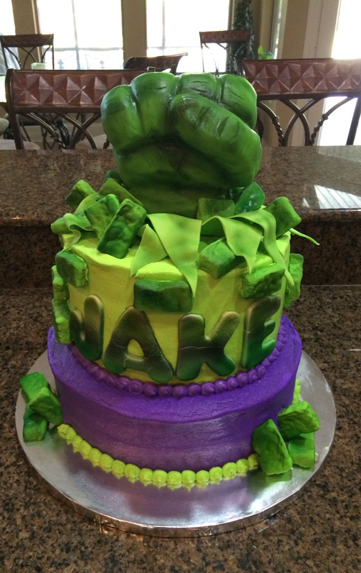 Incredible Hulk Birthday Cake
 The 25 best Incredible hulk cakes ideas on Pinterest
