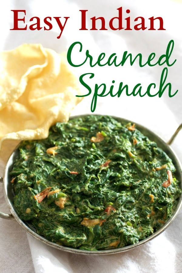 Indian Food Recipes Easy
 Easy Indian Creamed Spinach Ve arian Recipe Tasty