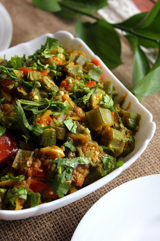 Indian Vegetarian Main Dishes
 bhindi bhazi