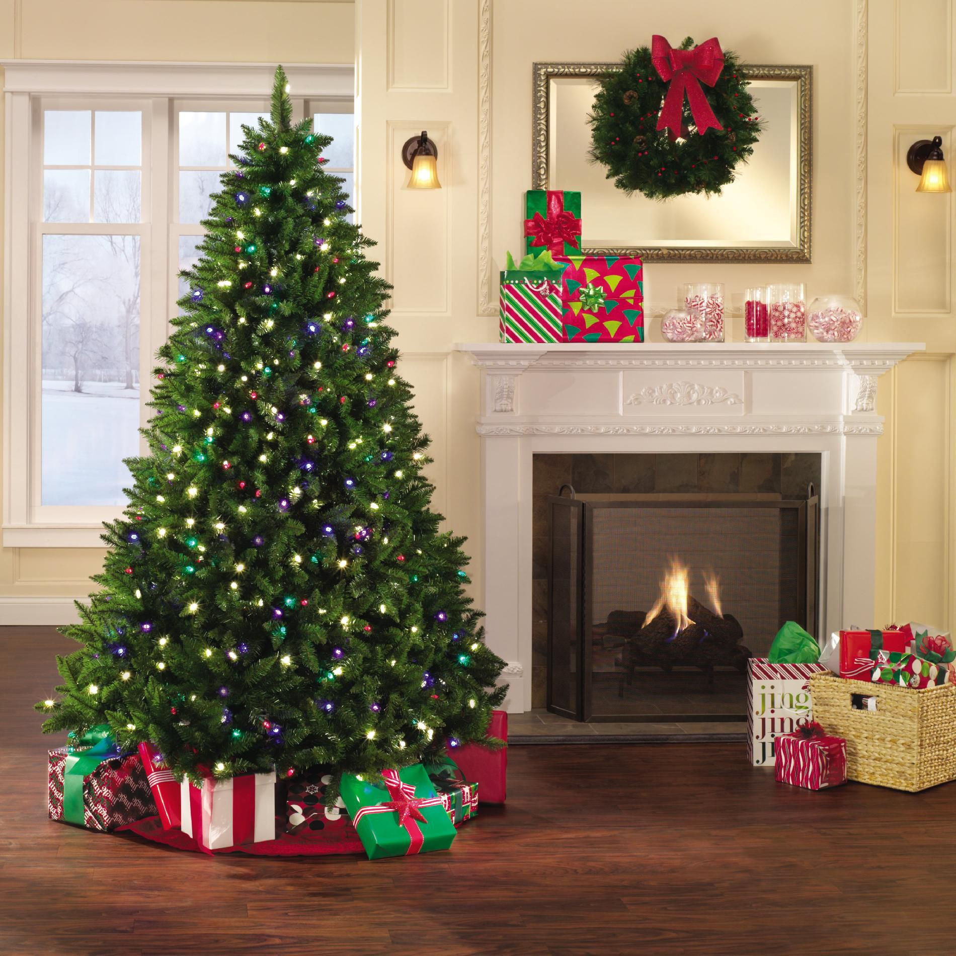 Indoor Christmas Tree
 Holiday Showtime 7 Christmas Northern Lights Spruce Tree