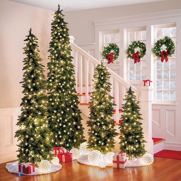 Indoor Christmas Tree
 SALE Lighted Pre Lit COUNTRY ALPINE CHRISTMAS TREE INDOOR