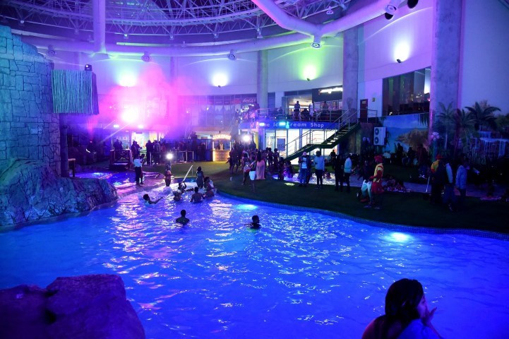 Indoor Pool Party Ideas
 Aquadome Indoor Pool Party